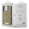 Guess GUHCP15LPFGSBSD iPhone 15 Pro 6.1 żółty/yellow hardcase Rhinestone Metal Logo